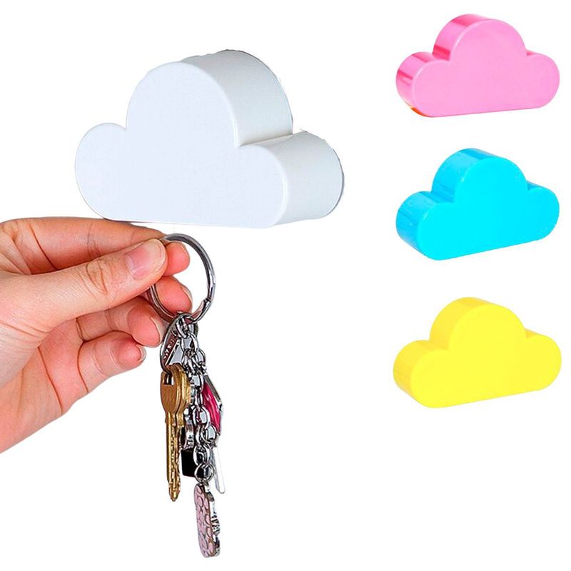 GENERICO - Porta llaves magnético autoadhesivo Nube celeste