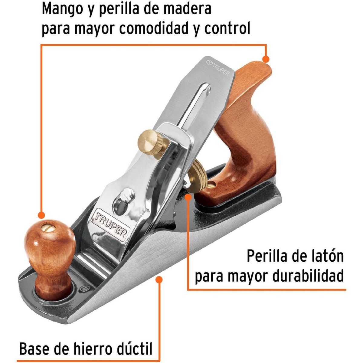 TRUPER - Mini cepillo 2" Numero 4 Truper
