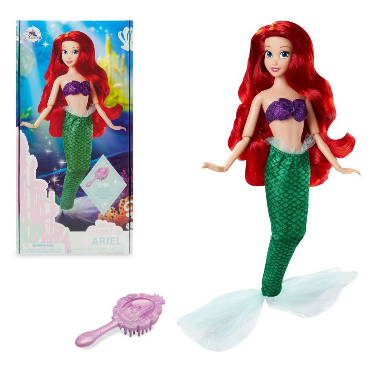 DISNEY - Muñeca Disney Store Princesa Clásica Ariel La Sirenita