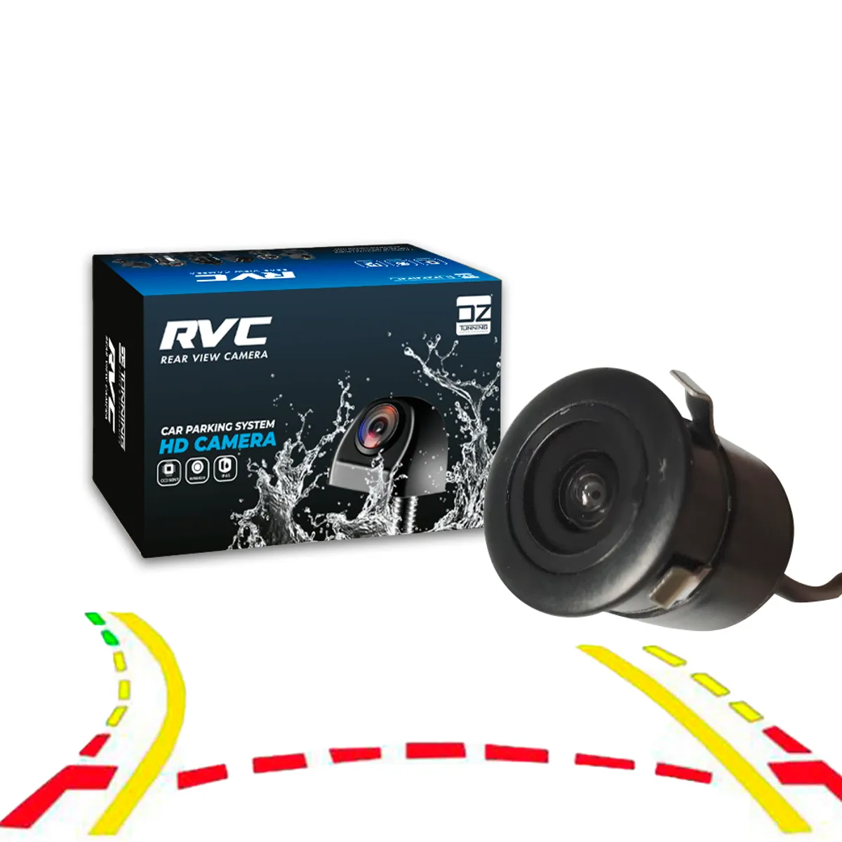 OZ TUNNING - Cámara de Retroceso para Autoradios Android 15LM Líneas Móviles