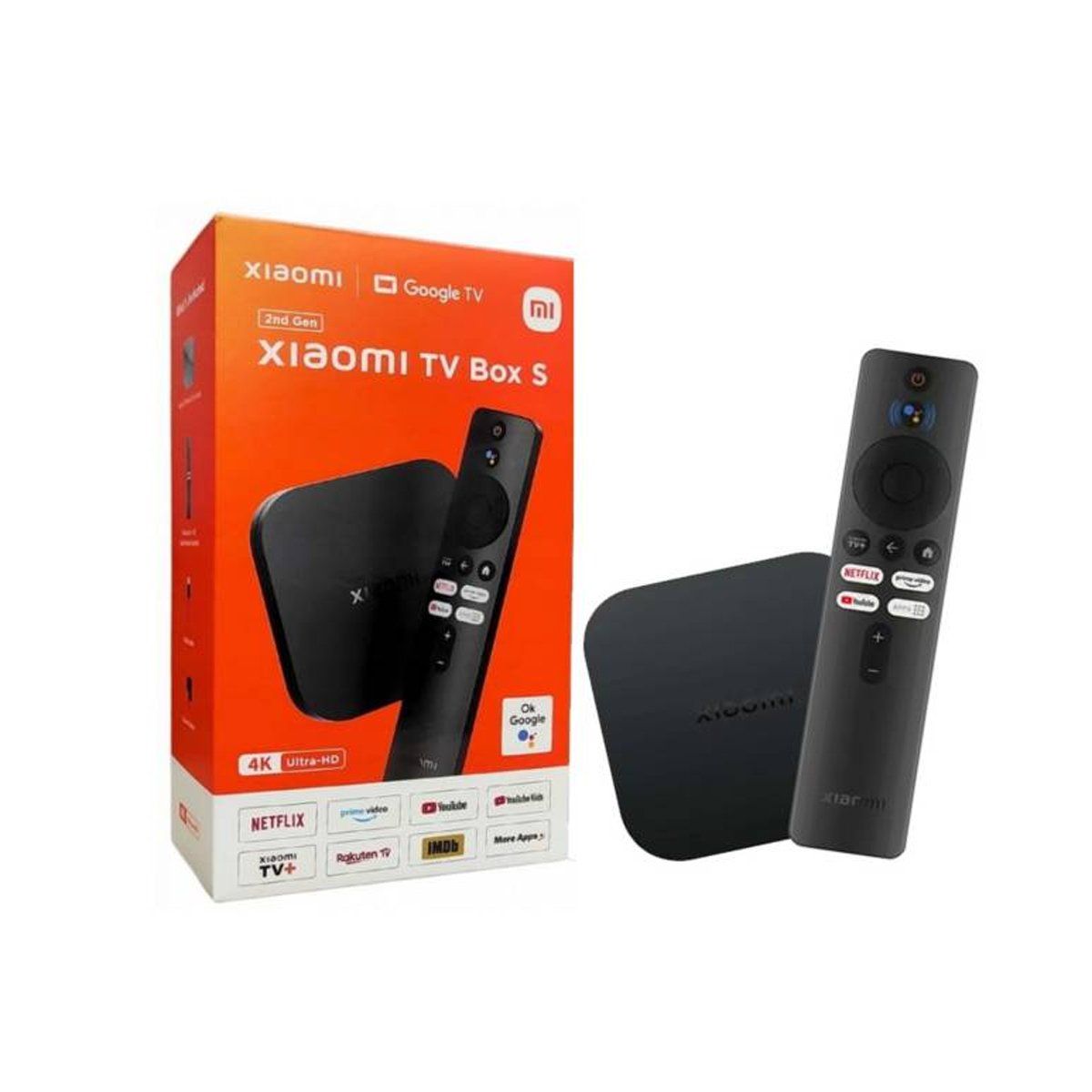 XIAOMI - Xiaomi Mi Tv Box S 2nd Con Google Tv 4k Chromecast - Negro
