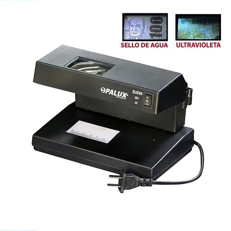 OPALUX - Detector de Billetes Falsos Opalux - Luz UV Marca de Agua