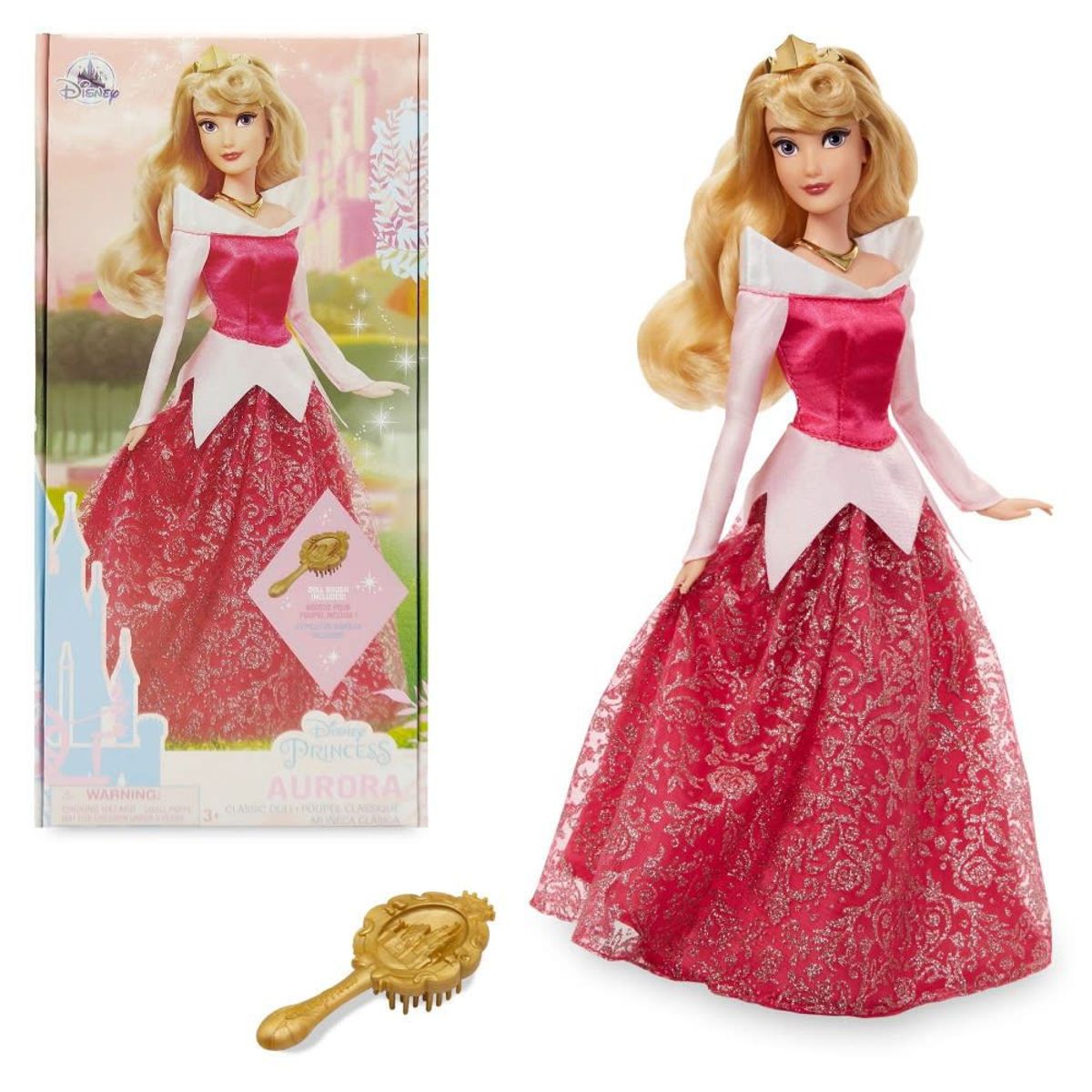 DISNEY - Muñeca Disney Store Princesa Clásica Aurora La Bella Durmiente