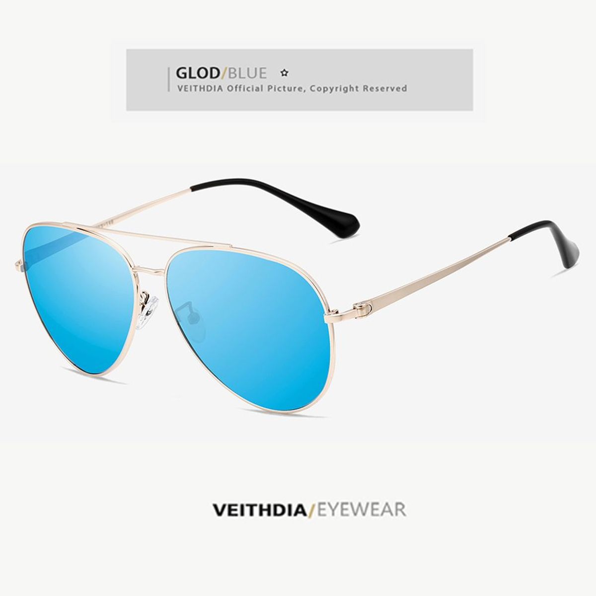 VEITHDIA - Lentes de Sol VEITHDIA Pilot - Polarizados - UV400