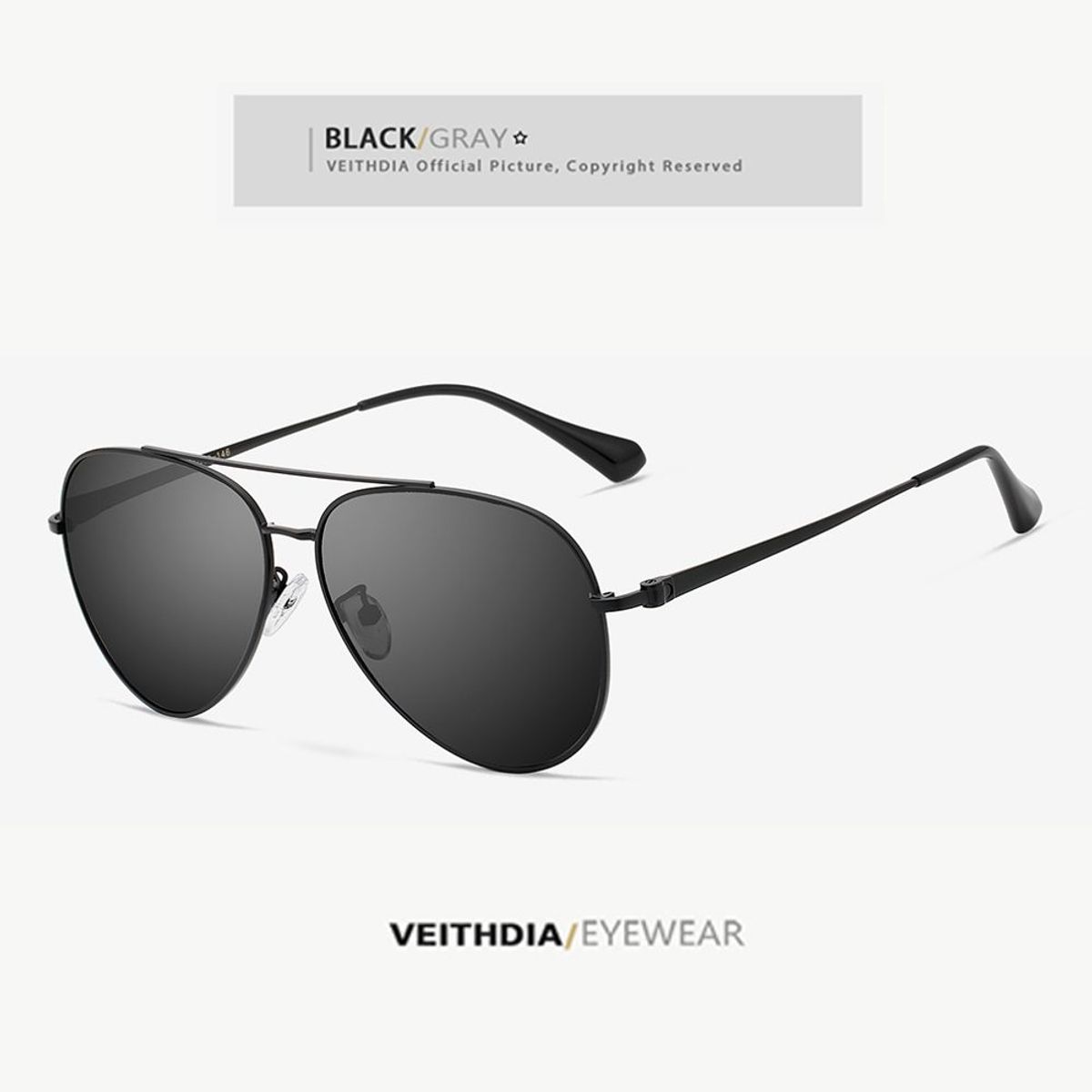 VEITHDIA - Lentes de Sol VEITHDIA Pilot - Polarizados - UV400