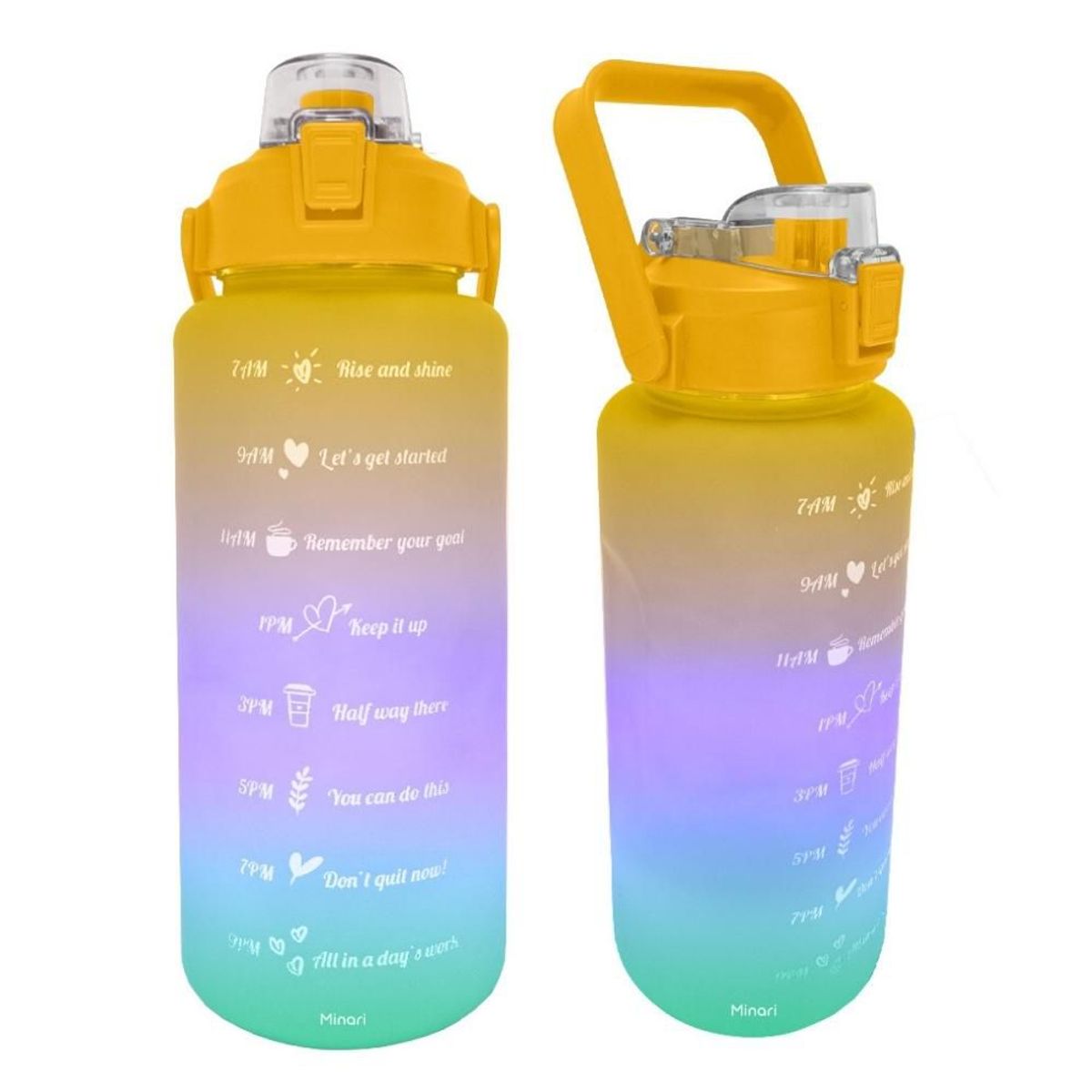 MINARI - Tomatodo Botella Doble Boquilla 2L Multicolor Amarillo 588B