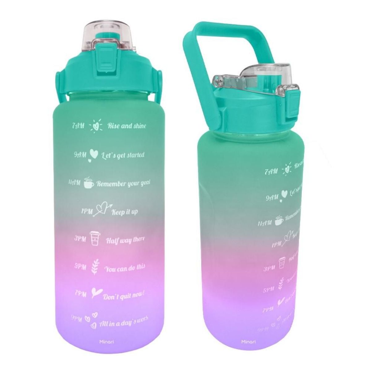 MINARI - Tomatodo Botella Doble Boquilla 2L Multicolor Turquesa 588B