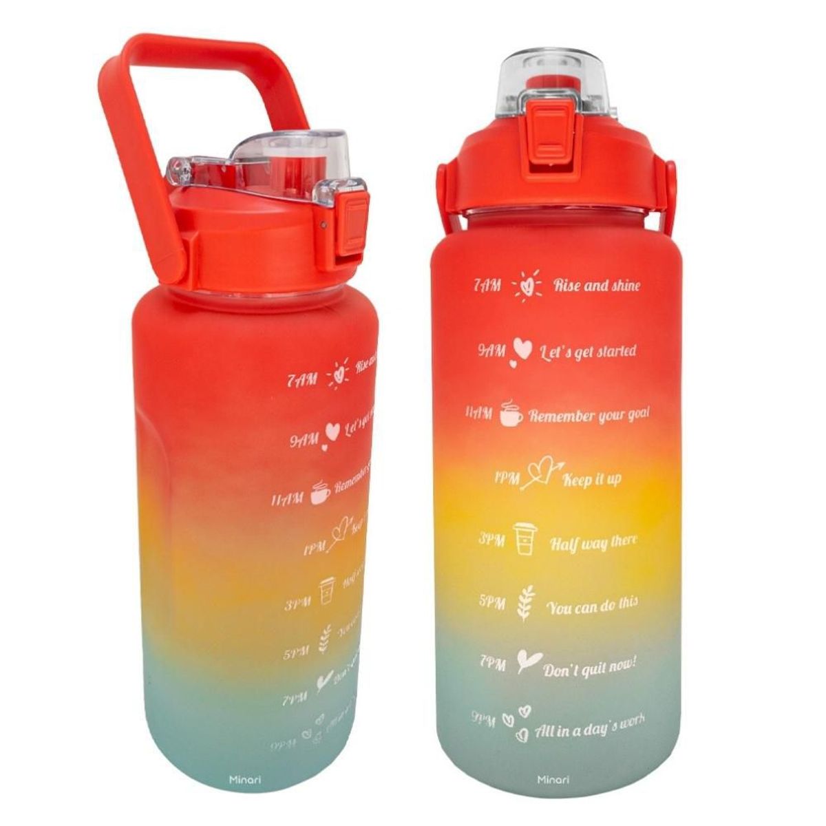 MINARI - Tomatodo Botella Doble Boquilla 2L Multicolor Rojo 588B