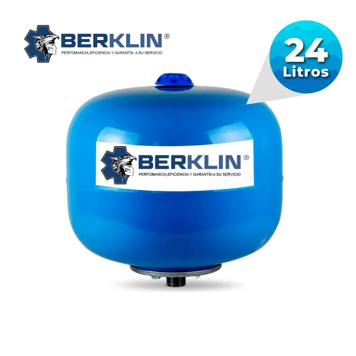 BERKLIN - TANQUE ESFERICO HIDRONEUMATICO DE 24 LT AZUL
