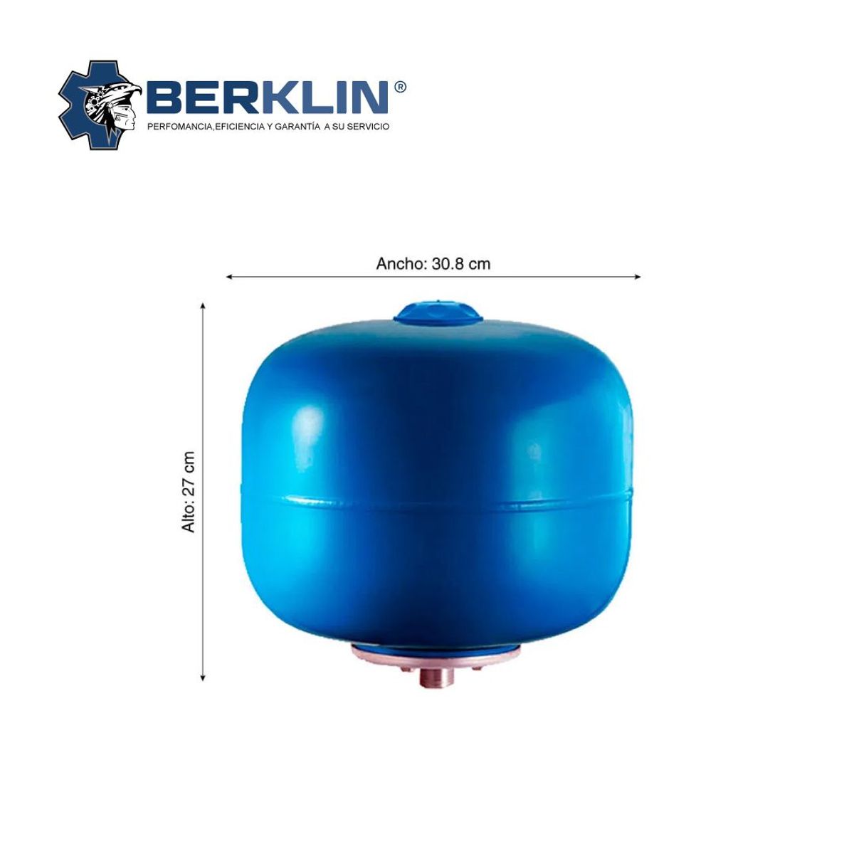 BERKLIN - TANQUE ESFERICO HIDRONEUMATICO DE 24 LT AZUL