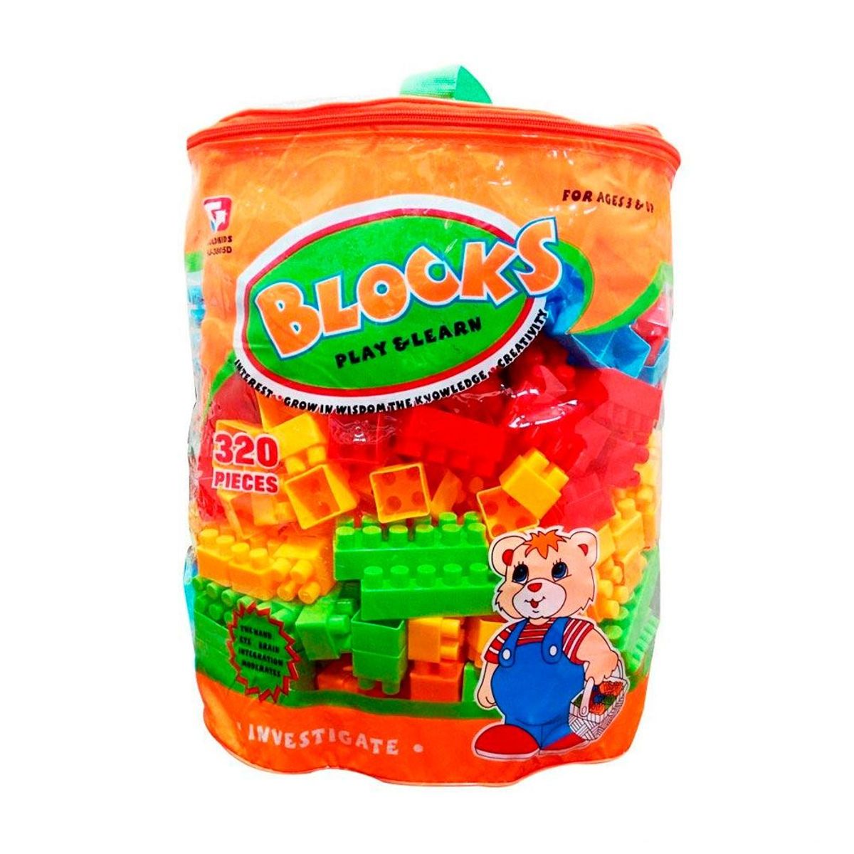 GENERICO - Bloques Didácticos de Plástico de 170 pcs