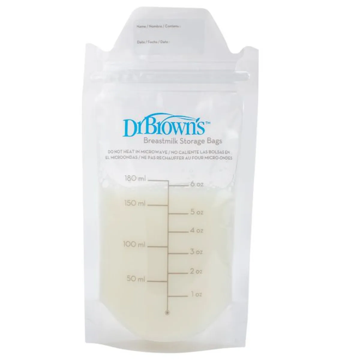 DR BROWNS - Bolsas Para Almacenar Leche Materna X 50 Und