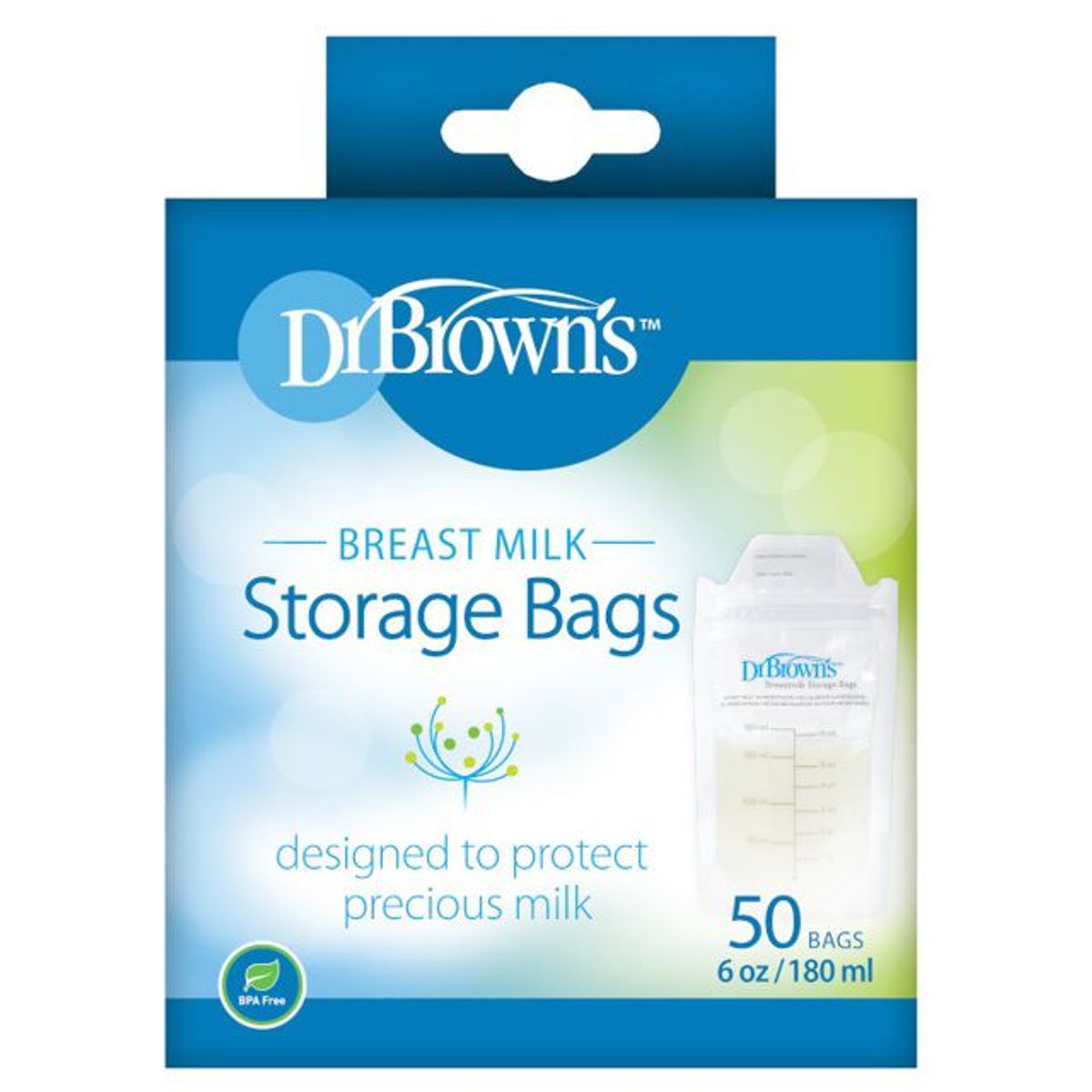DR BROWNS - Bolsas Para Almacenar Leche Materna X 50 Und