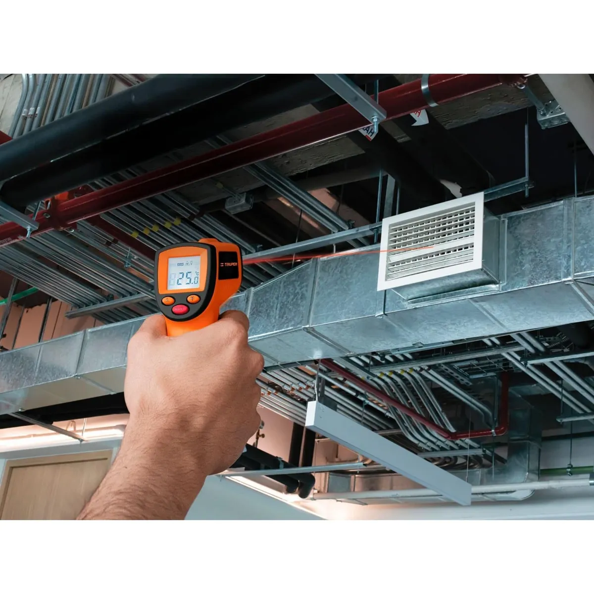 TRUPER - Medidor de Temperatura láser infrarrojo de -50°C a 500°C Truper
