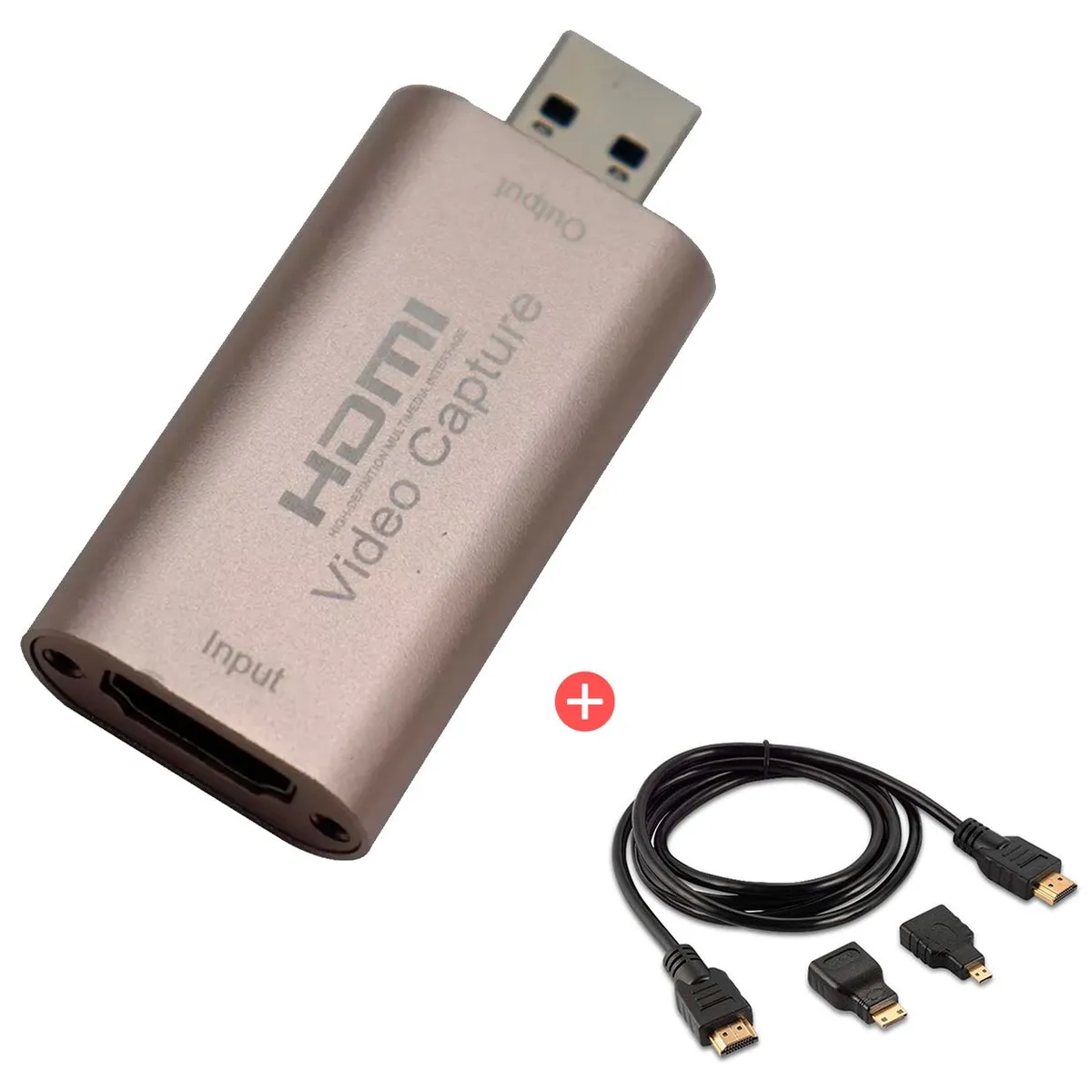 GENERICO - Capturador Video Hdmi A Usb 3.0 Laptop Pc Celular Streaming