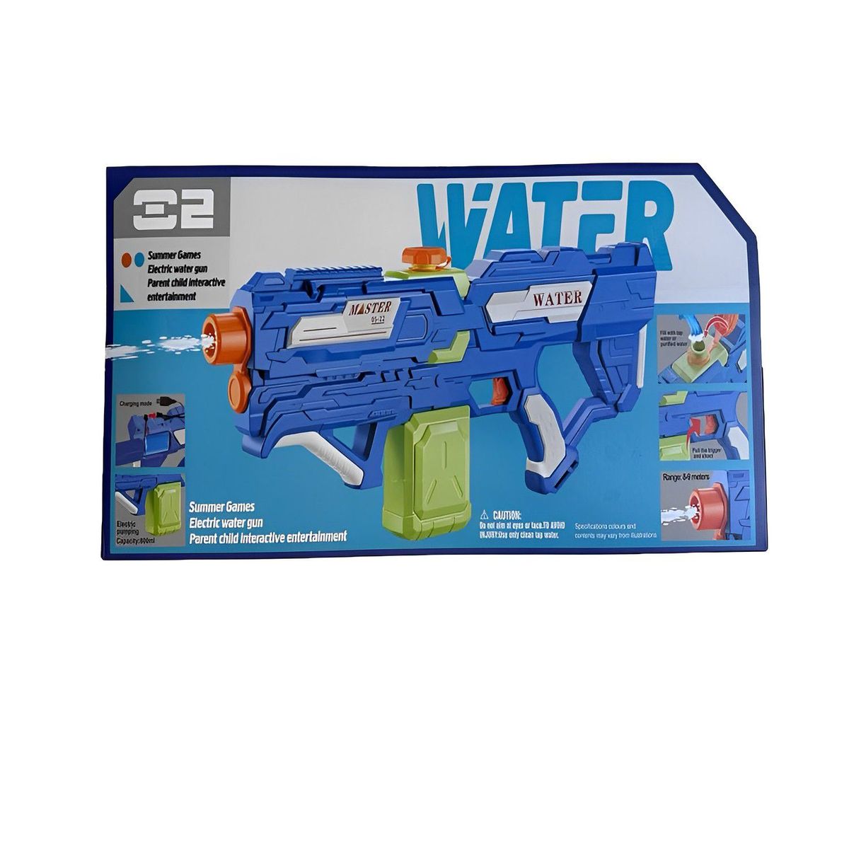 INSPIRA MARKET - Pistola Lanza Agua Alta presion a Bateria Recargable