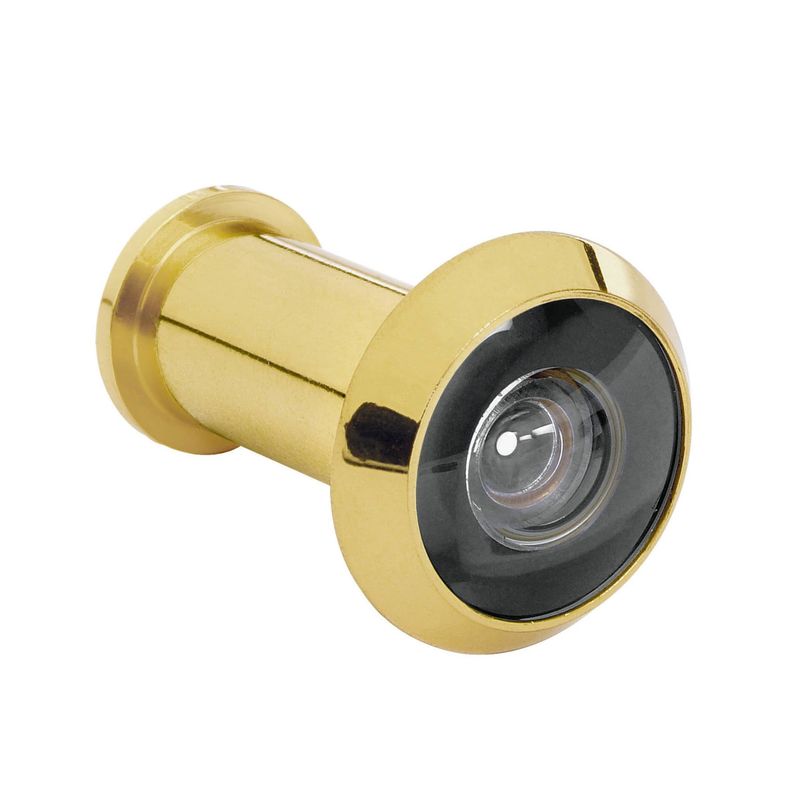 HERMEX - Ojo mágico Mirilla de seguridad Visor para puerta Dorado HERMEX