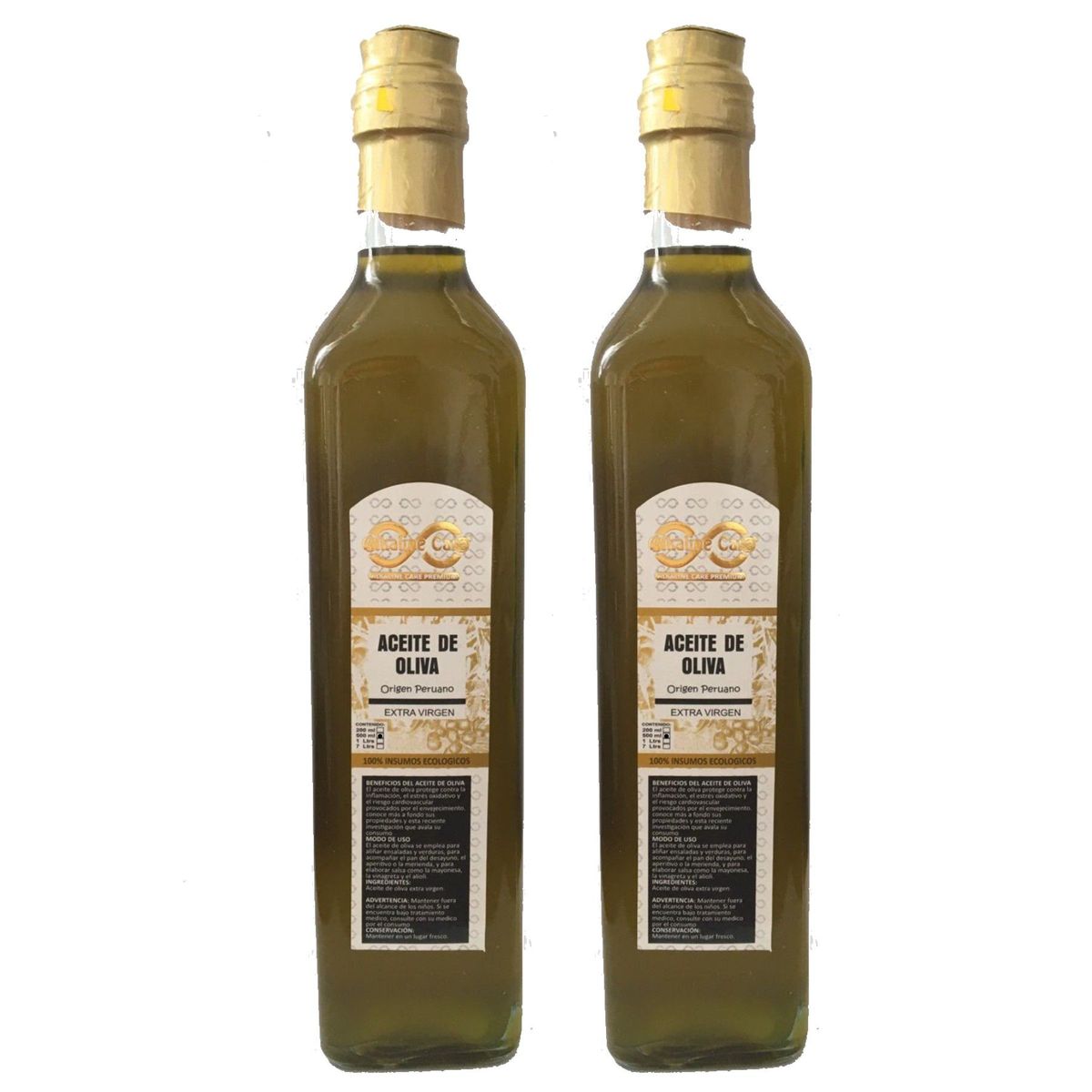 ALKALINE CARE - Aceite de Oliva Extra Virgen pack 500ml x 2  Alkaline Care