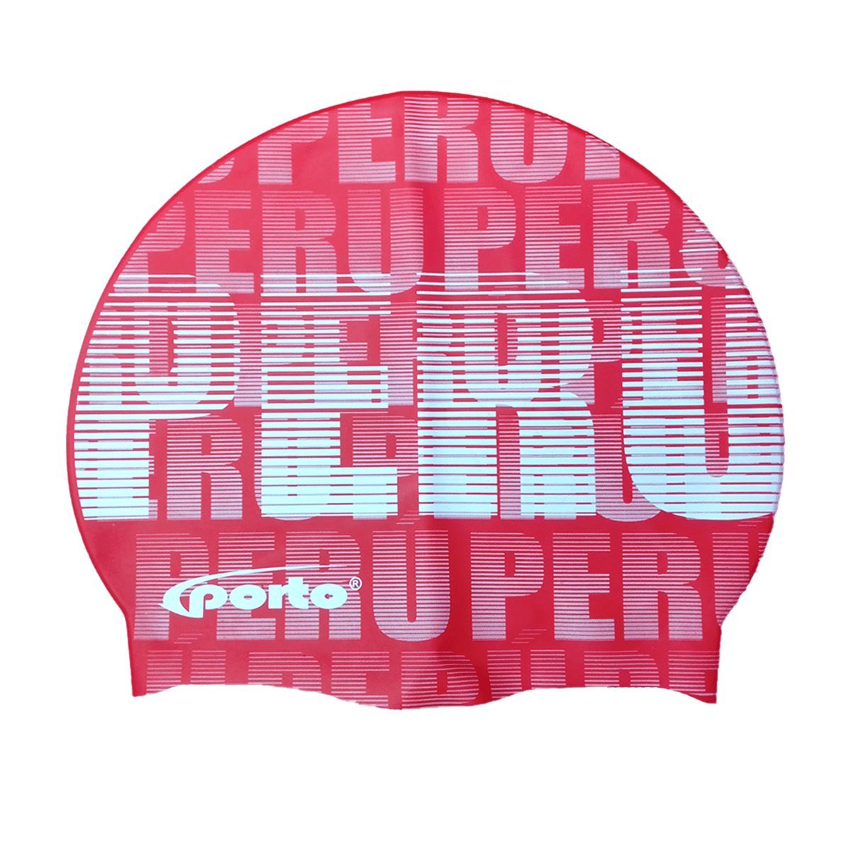 PORTO - GORRO PARA NATACIÓN PORTO DISEÑO PERU ROJO POR-460-15