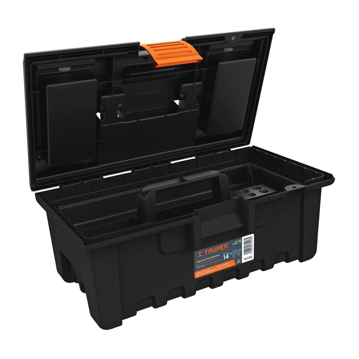 TRUPER - Caja para herramienta de 14 con compartimentos TRUPER