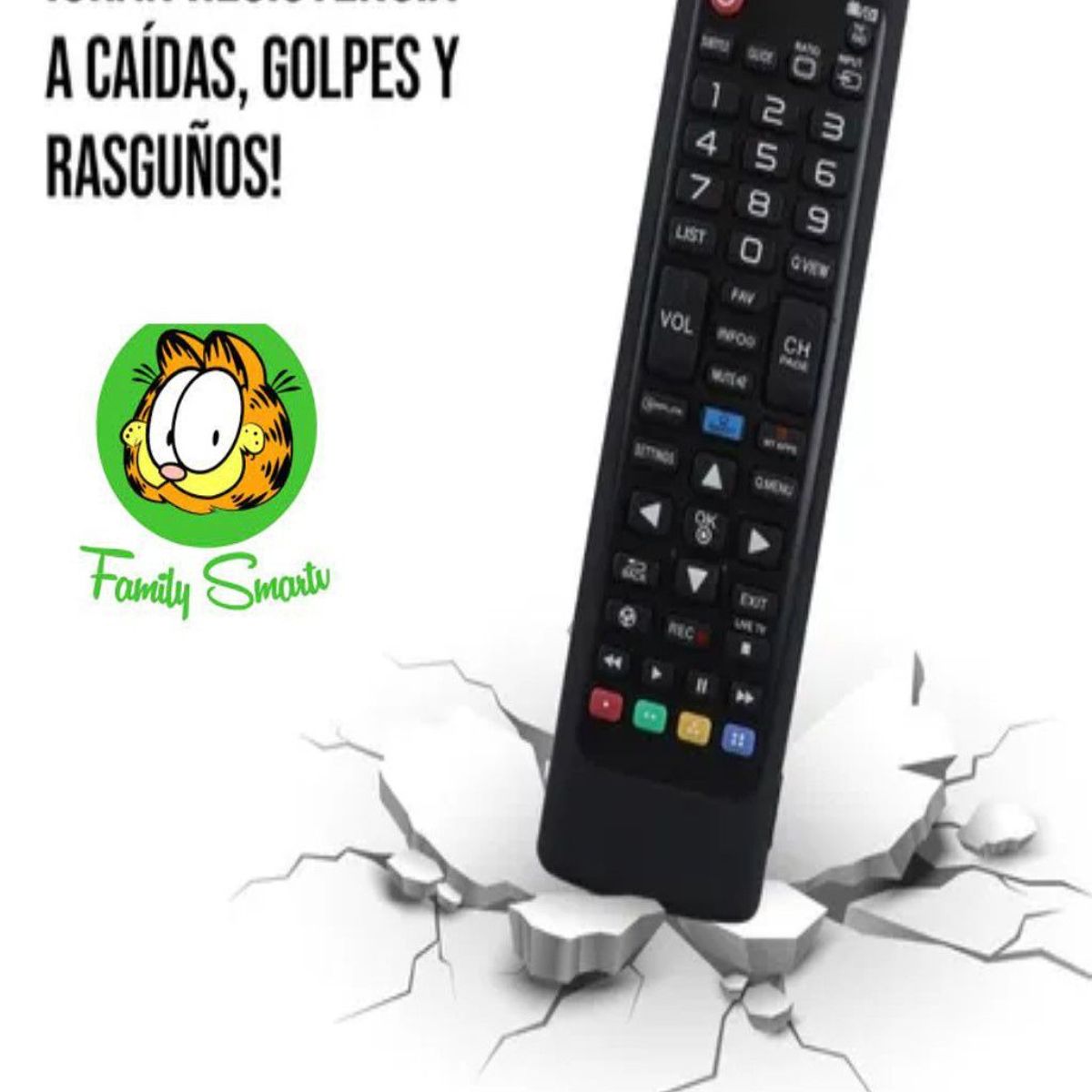 GENERICO - Control Remoto para Lg Smart 3D  Funda de SIlicona Color Negro