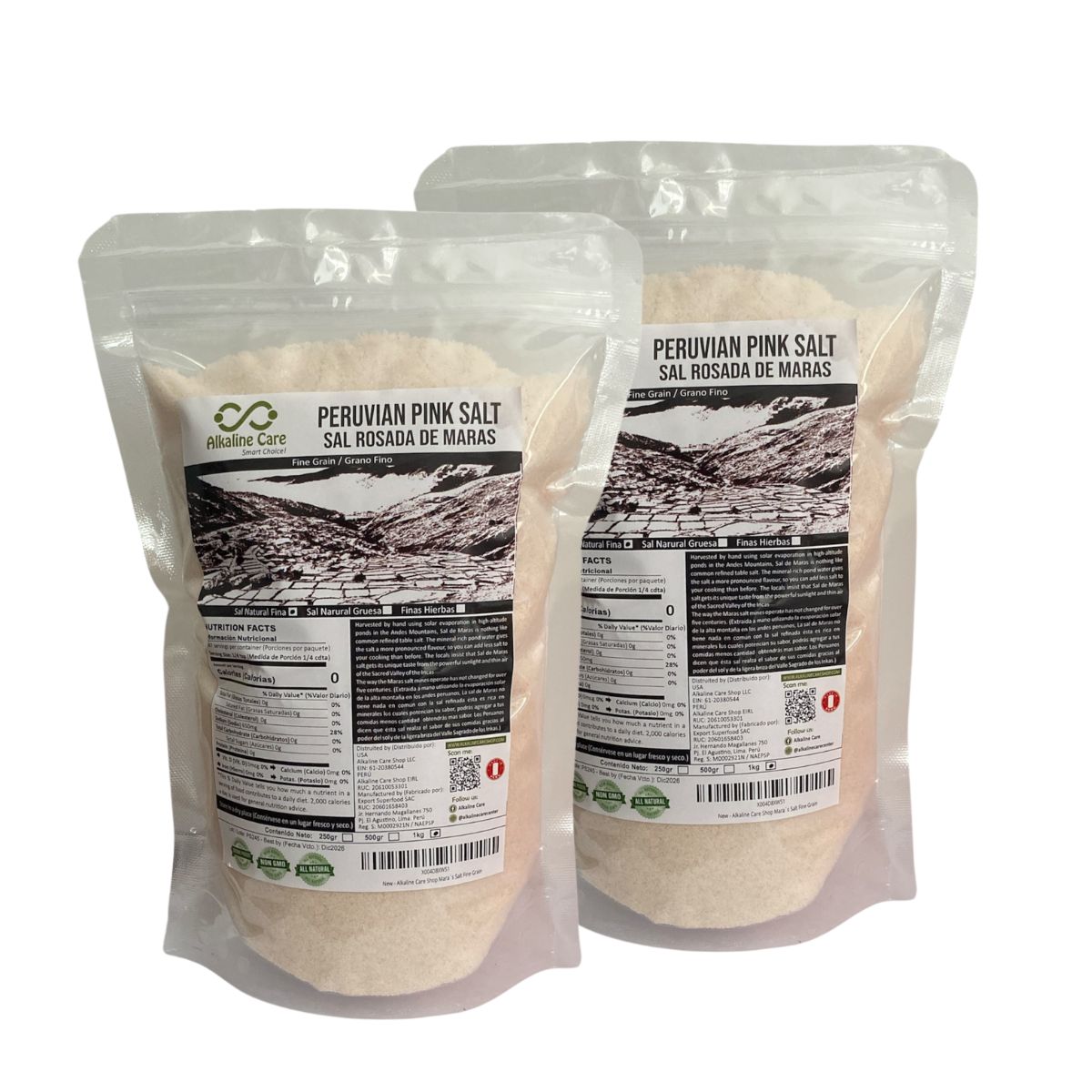 ALKALINE CARE - Sal Rosada de Maras 2kg Alkaline Care