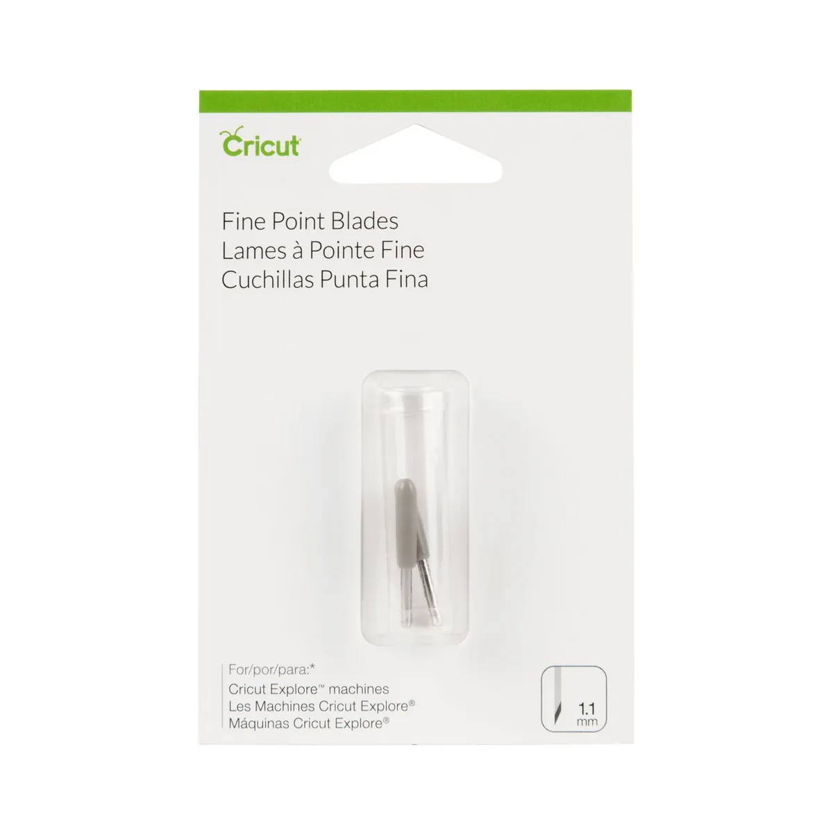 CRICUT - Repuesto De Cuchilla Punta Fina 1mm X 2 Und - Explore-maker