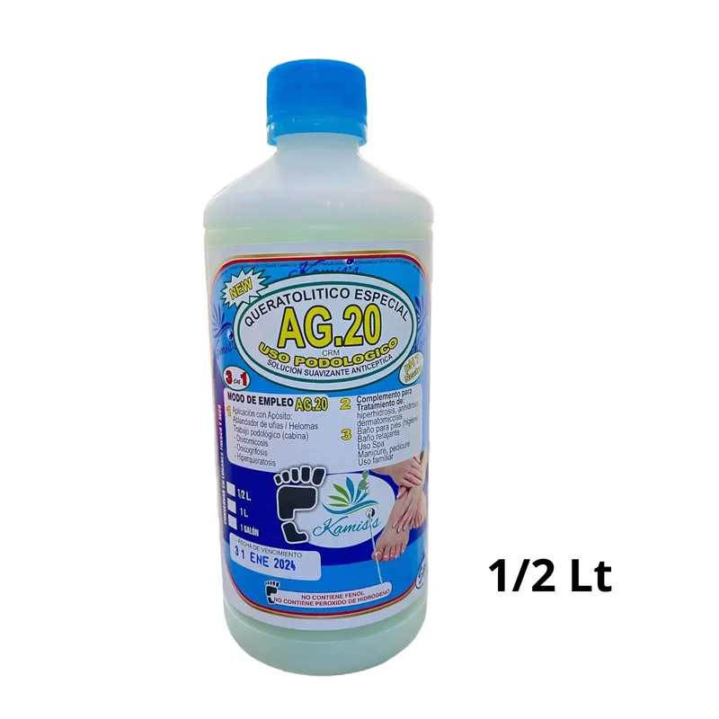 GENERICO - AG20 - USO CONTRA LOS HONGOS DE LOS PIES  (Medio Litro)