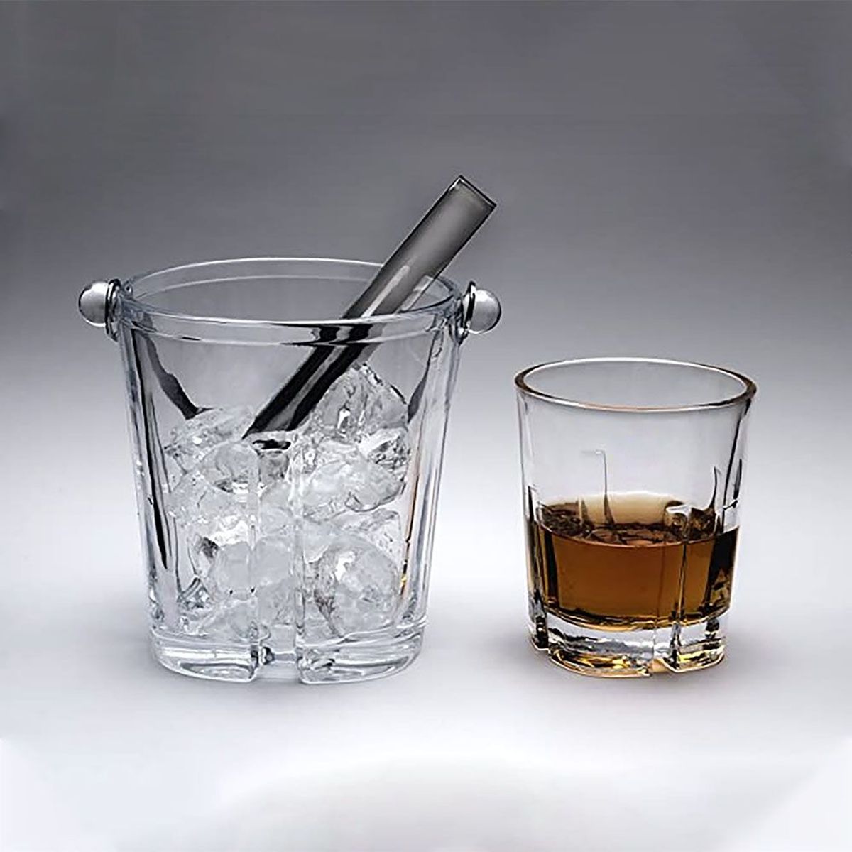 INSPIRA - Hielera de Vidrio Set de 7 PCS Hielera más 6 vasos