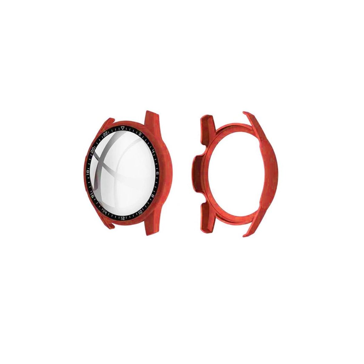 GENERICO - Case Bumper para Huawei Watch GT2 46mm - Rojo