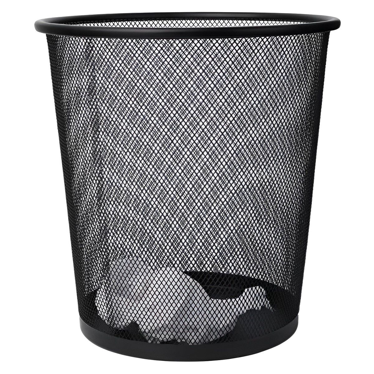 INSPIRA MARKET - Tacho de Basura Papelera para Oficina Negro