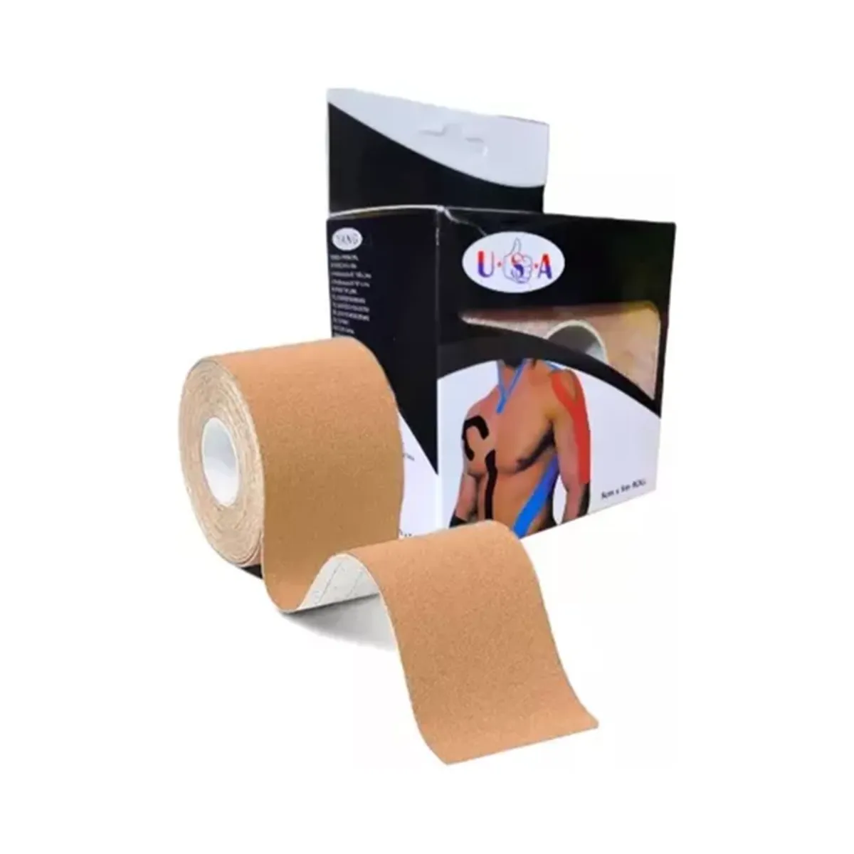 GENERICO - CINTA KINESIOLÓGICA TAPE 5CM X 5M BEIGE