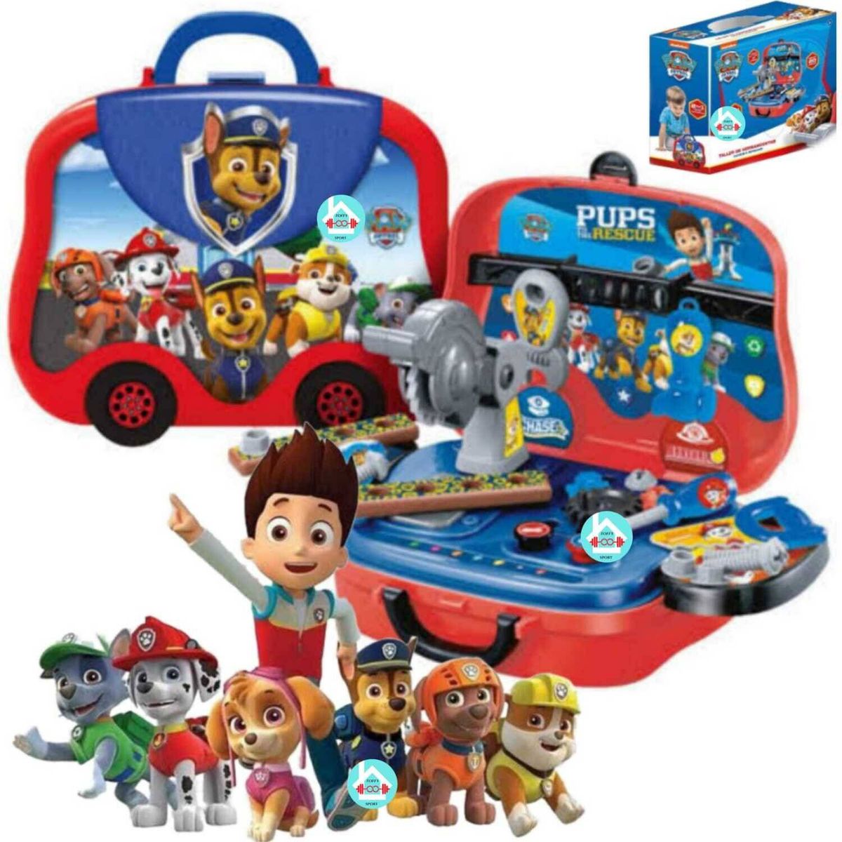 GENERICO - Set Herramientas Y Lonchera 2 En 1 Paw Patrol