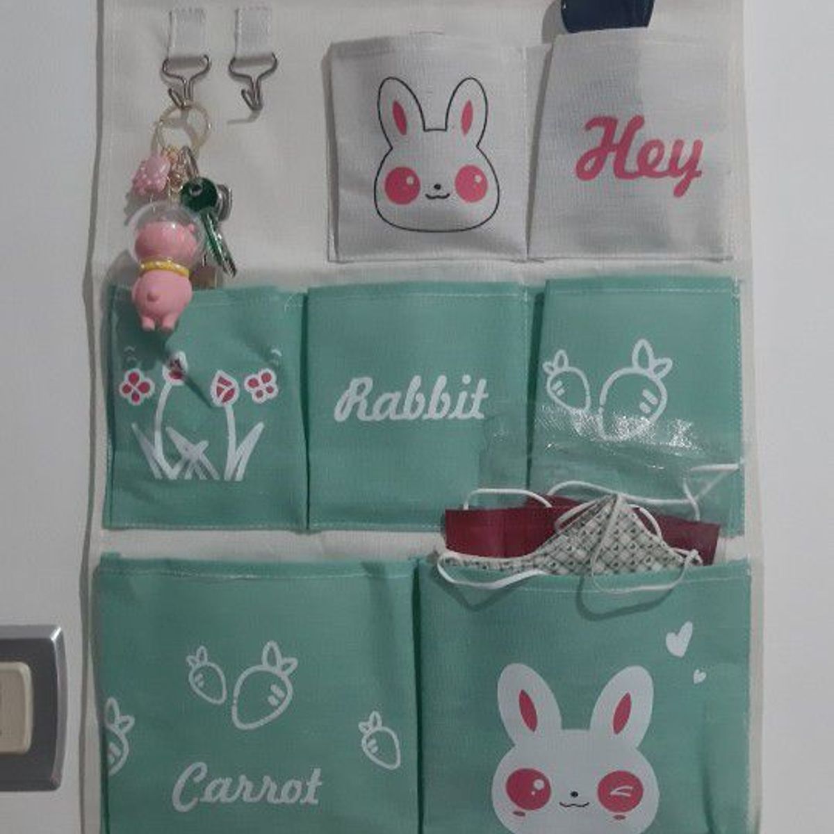 GENERICO - Organizador de pared Kawaii - Conejo