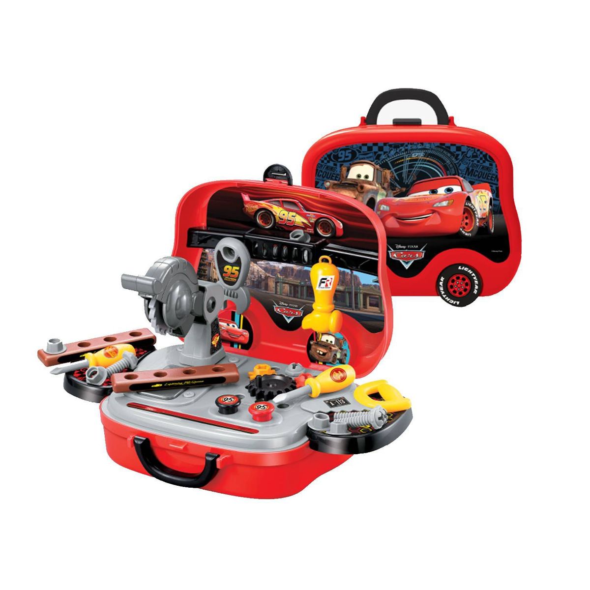 PIXAR - Set de Herramientas y Lonchera de Rayo Macqueen