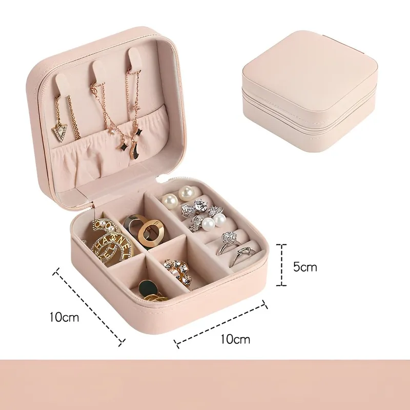 INSPIRA MARKET - Mini Joyero Cofre Organizador Portatil Multiusos