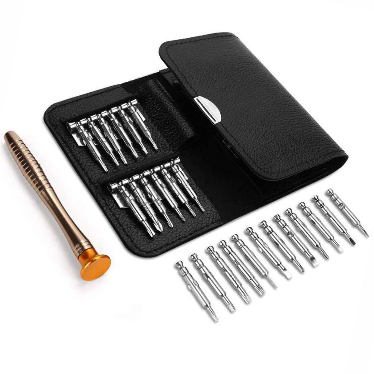 TRAUTECH - Set Destornillador 24 Piezas TRAUTECH precisión 24 en 1 Bolsillo