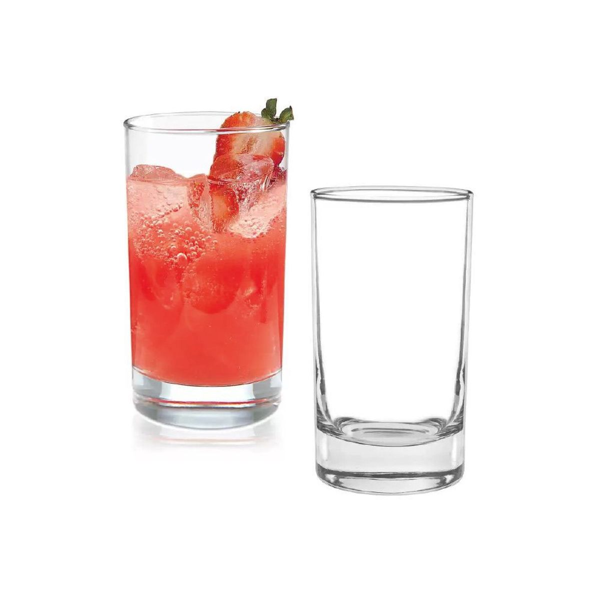 INSPIRA - Juego de 6 Vasos Lisos de Vidrio 270 ml