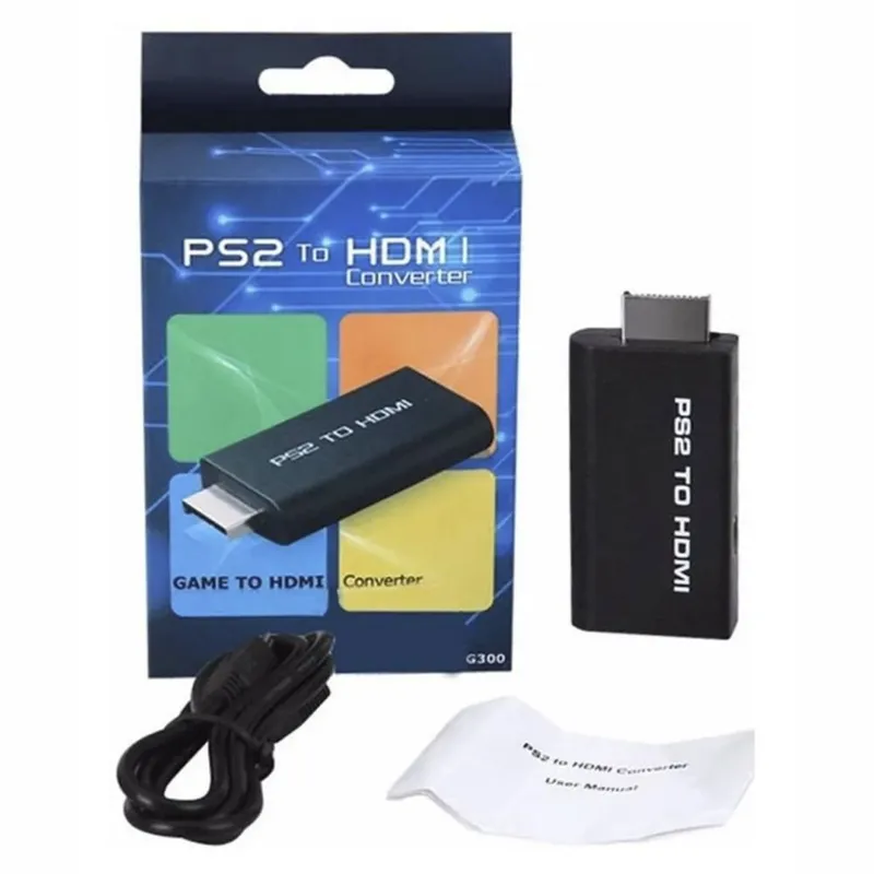 GENERICO - Convertidor PS2 a HDMI video converter audio y video adaptador