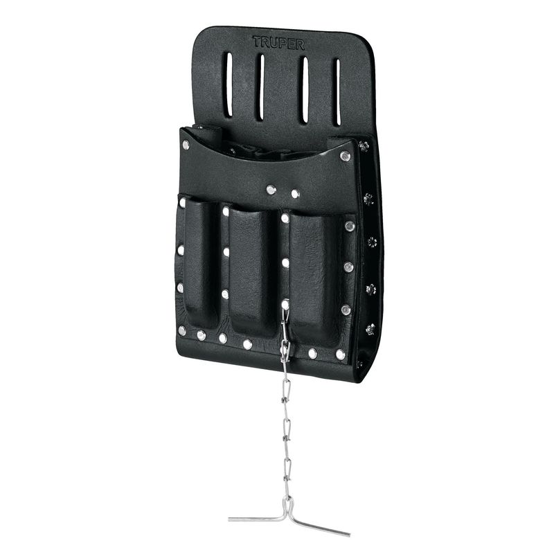TRUPER - Porta Herramientas de Cuero 11 Compartimentos Truper