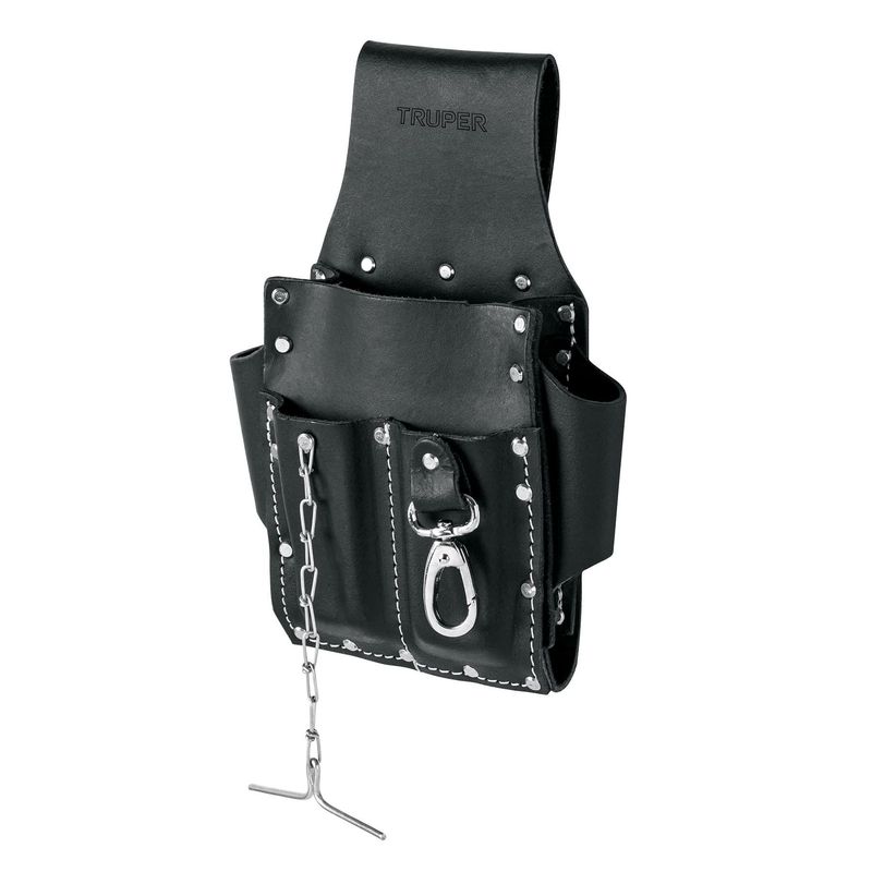 TRUPER - Porta Herramientas de Cuero 7 Compartimentos Truper