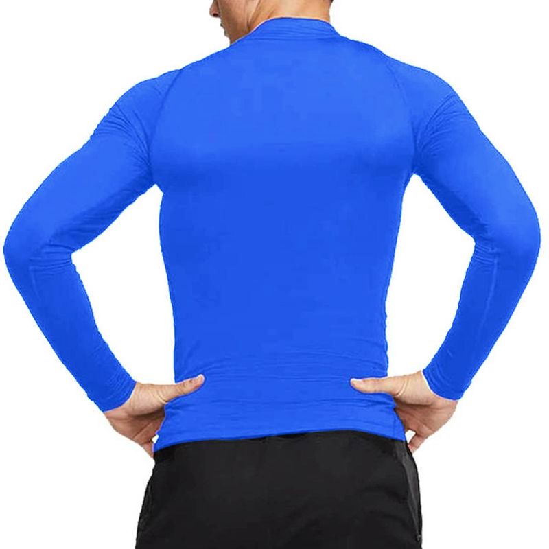 GENERICO - Polo Licra  Manga Larga Azulino  S