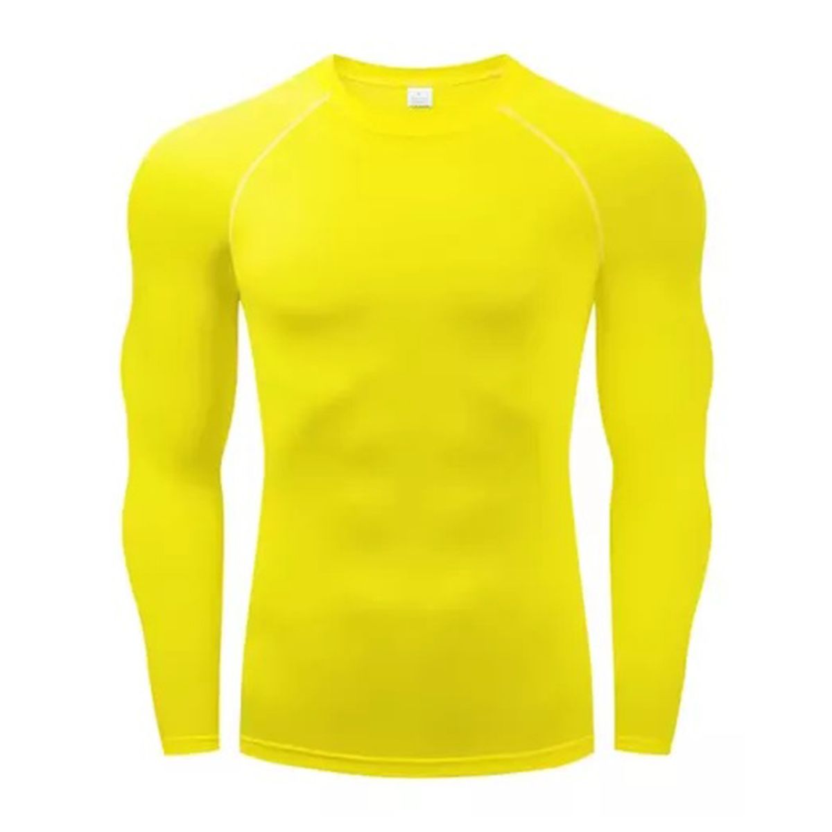 GENERICO - Polo Licra Manga Larga Amarillo  L