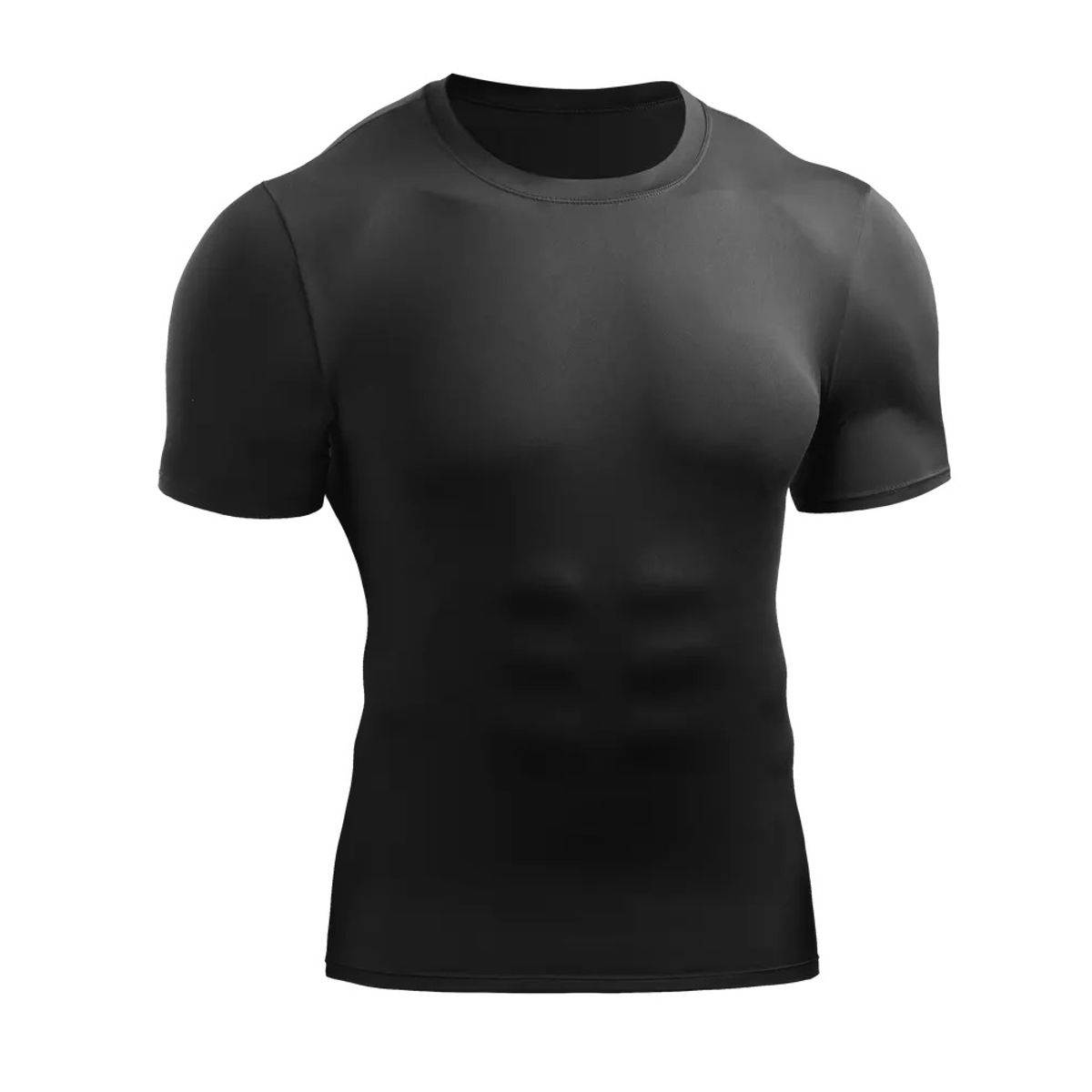 GENERICO - Polo Licra Manga Corta Negro  L