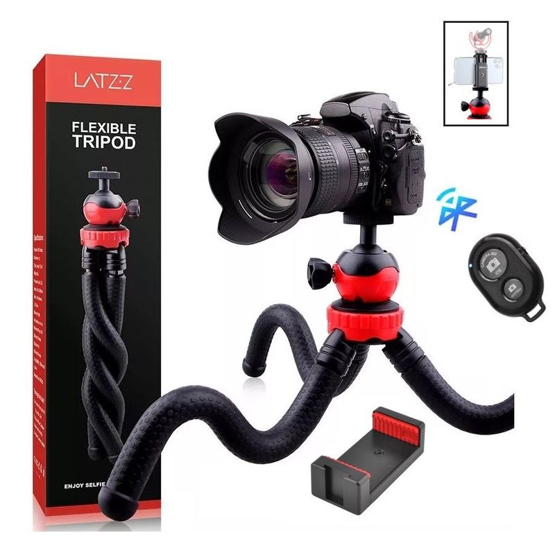 ULANZI - Trípode Cámaras Celulares Multifuncional Flexible Pulpo