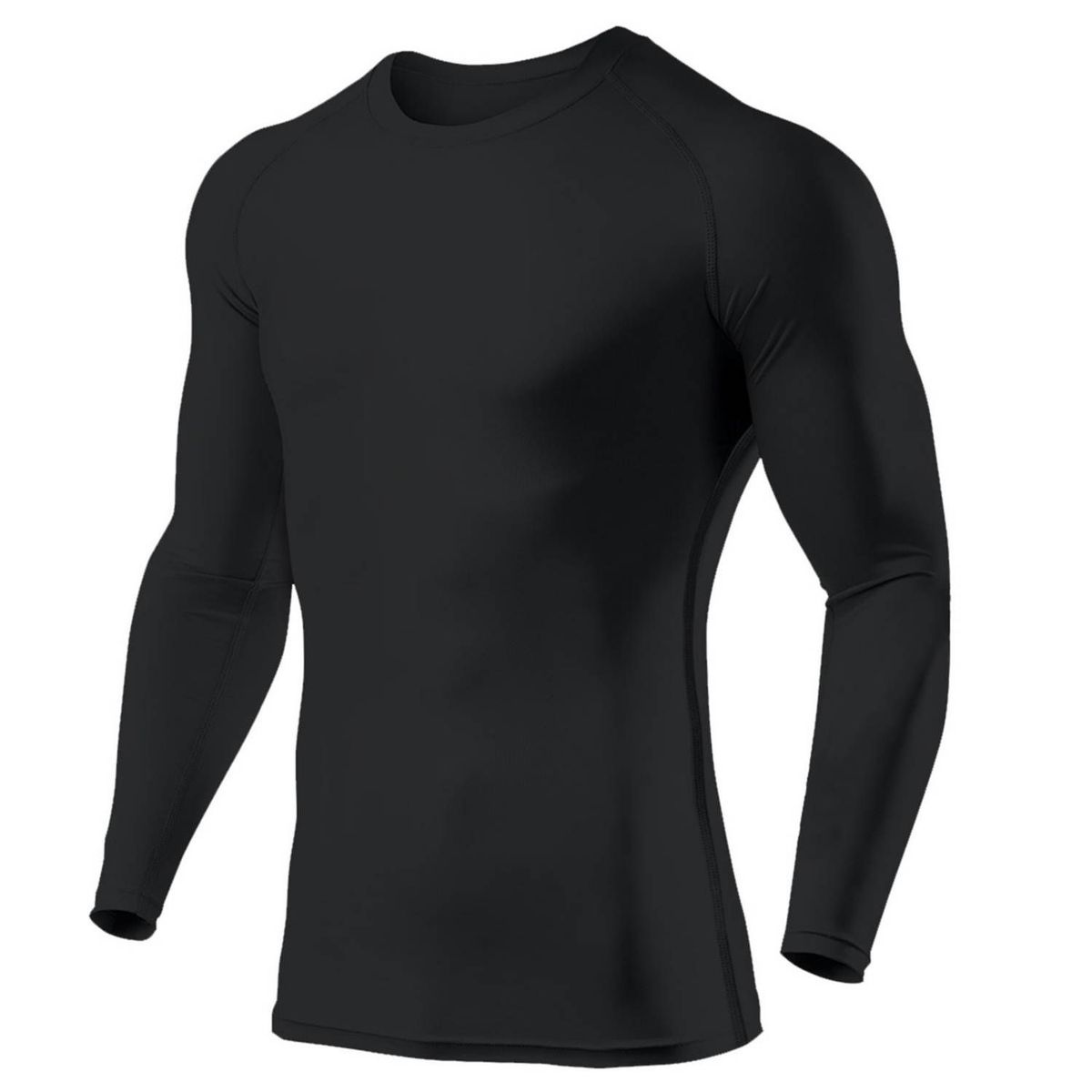 GENERICO - Polo Licra Manga Larga Negro XL