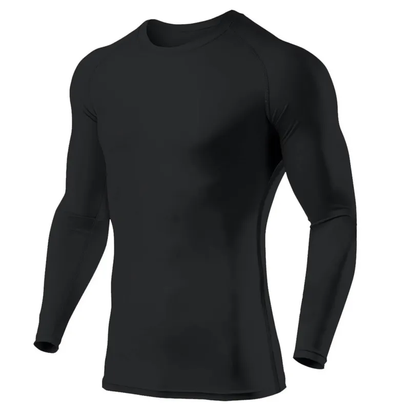 GENERICO - Polo Licra Manga Larga Negro XL