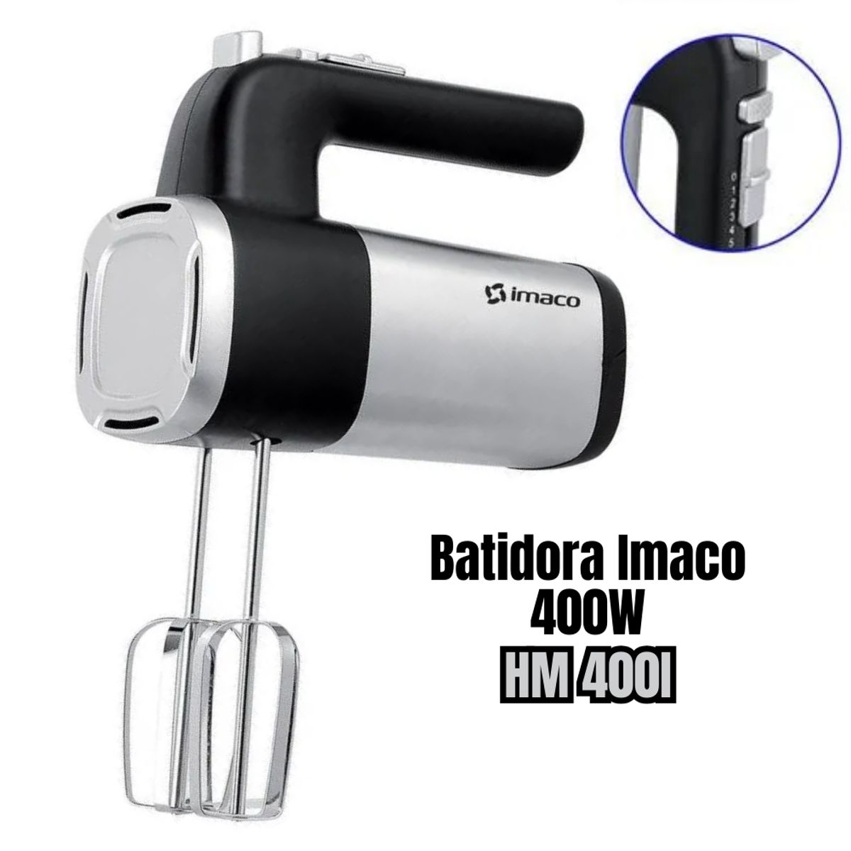 IMACO - Batidora de Mano Imaco Turbo HM400I 400W - Cromada