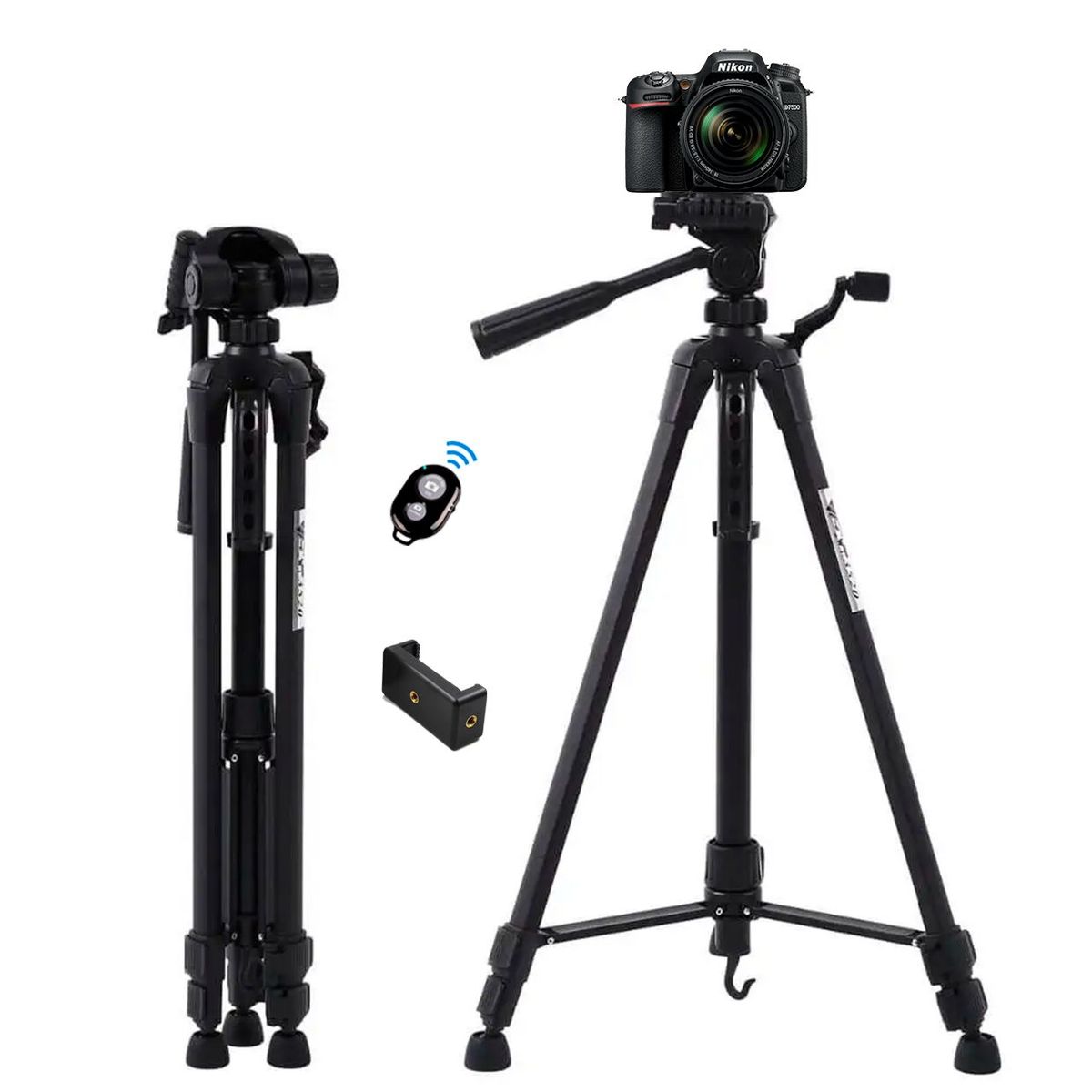 WEIFENG - Trípode Parante Weifeng 1.4 + Adaptador A Celular + Dispador Bluetooth
