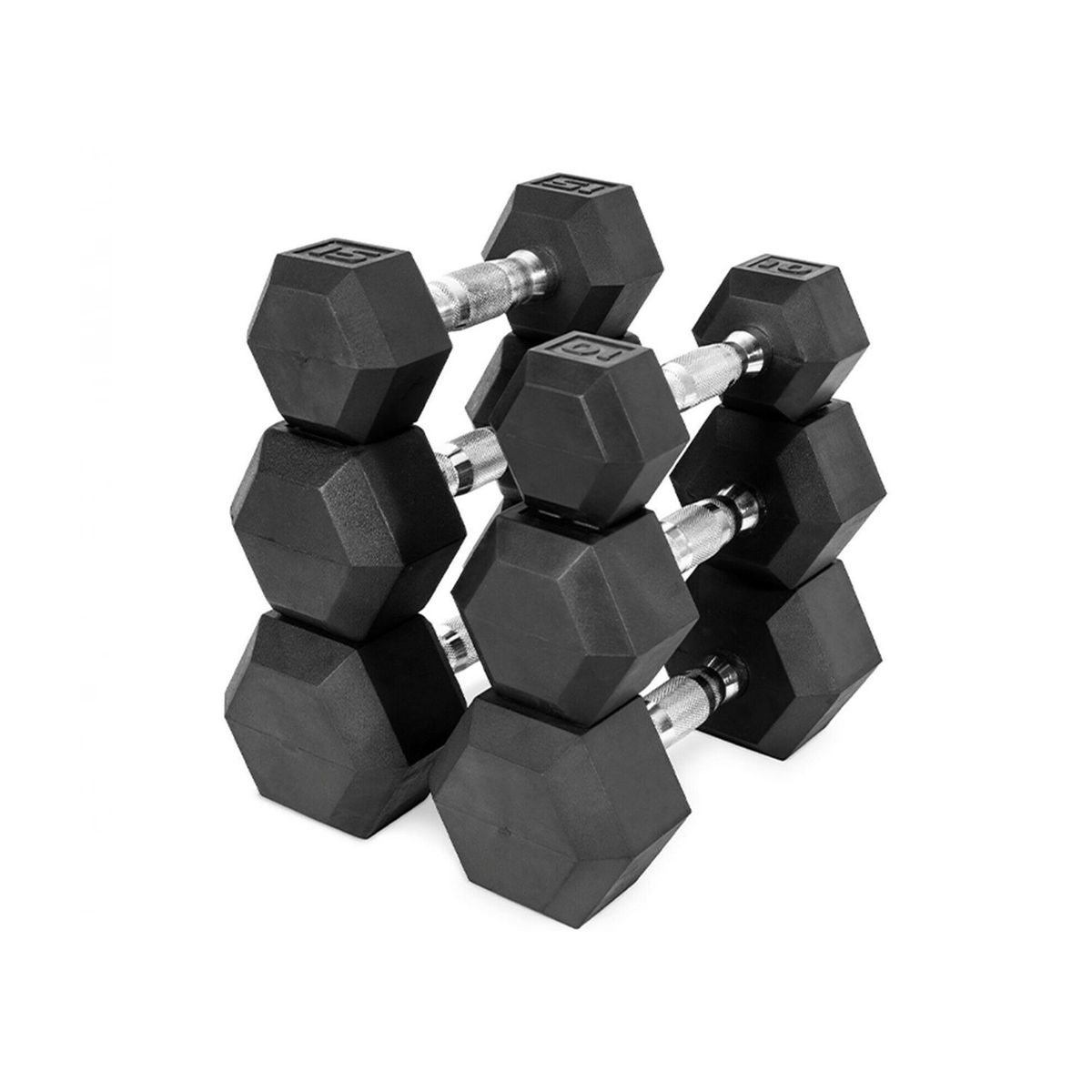 GENERICO - Mancuernas hexagonales de Goma10KG